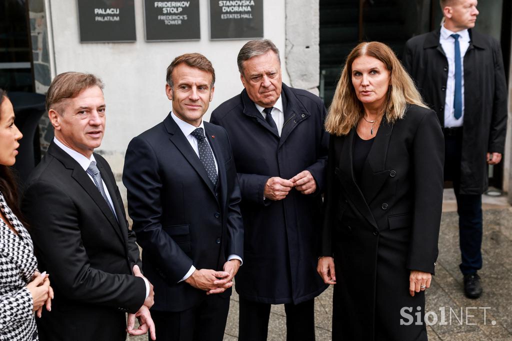 Emmanuel Macron, Robert Goob, Tina Gaber, Zoran Janković