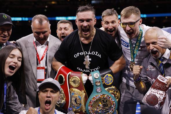 Oleksandr Usik na Wembleyju združil vse štiri šampionske pasove