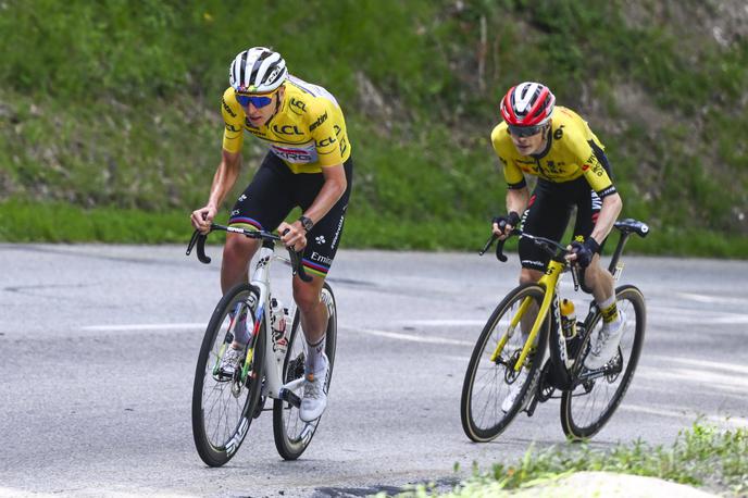 Tadej Pogačar Jonas Vingeaard Dofineja 2025 | Tadej Pogačar in Jonas Vingegaard sta z odličnimi dvoboji na letošnji Dofineji napovedala izjemen Tour de France. | Foto Guliverimage