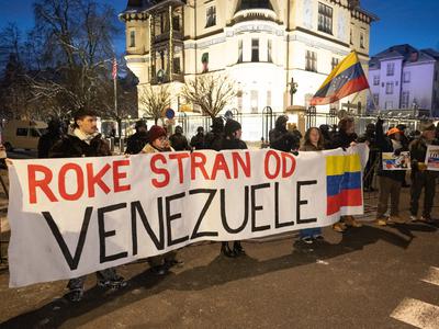 V Ljubljani protest v podporo Venezueli
