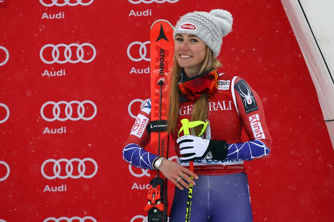 Mikaela Shiffrin: prvič na vrhu tudi v smuku. | Foto: Getty Images