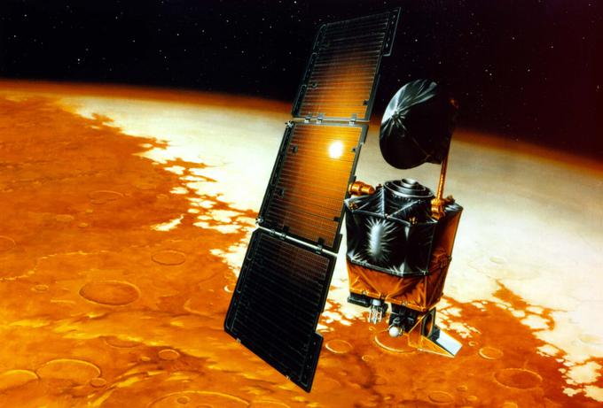 Mars Climate Orbiter, grafika, ki jo je Nasa izdala leta 1999. | Foto: Reuters