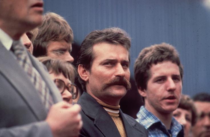 Lech Walesa (v sredini). | Foto: Getty Images