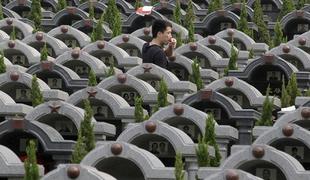 Na Kitajskem zmanjkuje prostora za grobove