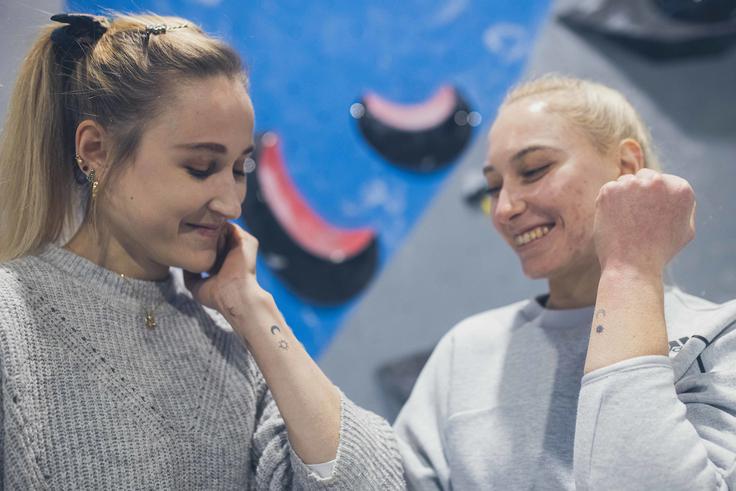 Janja Garnbret Tjaša Slemenšek | Foto: Grega Valančič/Sportida