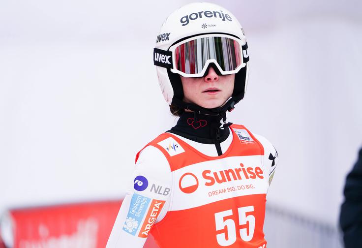 Nika Prevc bo imela v nedeljo v Engelbergu še eno priložnost za naskok na stopničke. | Foto: Guliverimage