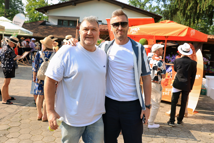 Denis Avdić v družbi Gorana Obreza. | Foto: Mediaspeed