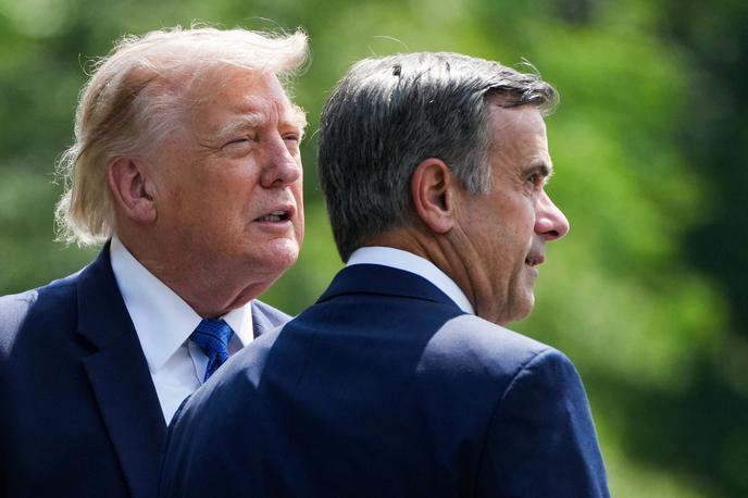 John Ratcliffe, Donald Trump | Donald Trump je obisk direktorja Cie Johna Ratcliffa v Moskvi označil za "na pol rutinskega". | Foto Reuters