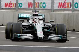 Hamilton najhitrejši v Mehiki