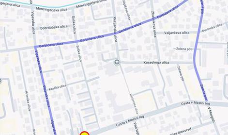 Ljubljana: v petek in soboto bo ta cesta zaprta za ves promet