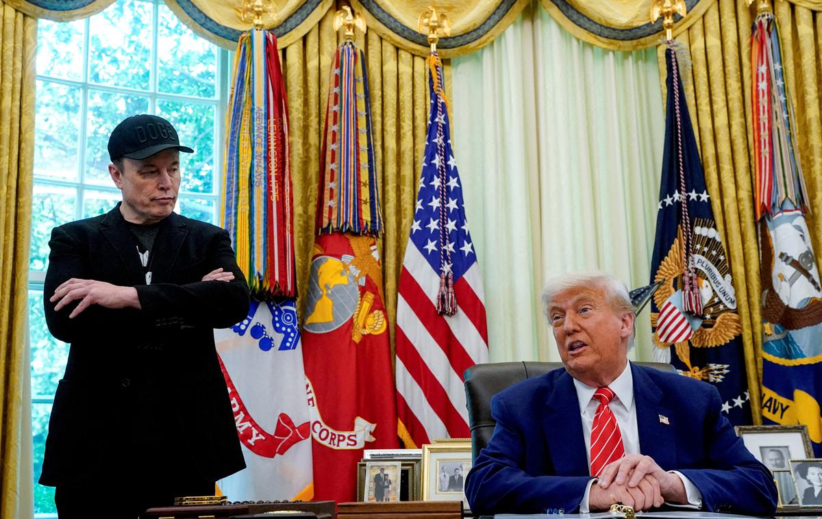 Elon Musk in Donald Trump | Elon Musk je v soboto sporočil, da je ustanovil novo politično stranko z imenom Ameriška stranka, s katero naj bi se uprl temu, kar je označil za enostrankarski sistem v ZDA. | Foto Reuters