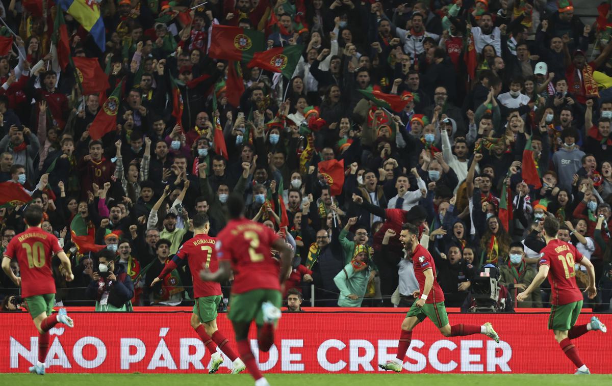 Portugalska Makedonija | Portugalce je na Zmajevem stadionu v Portu v vodstvo popeljal Bruno Fernandes. | Foto Guliverimage