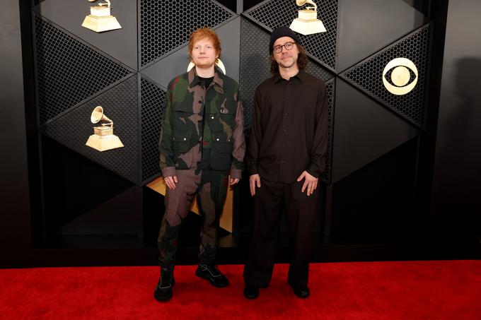 Glasbenika Ed Sheeran in Aaron Dessner | Foto: Reuters