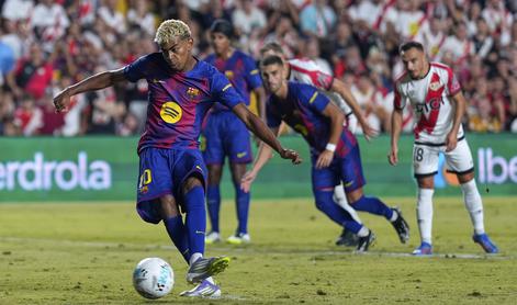 Barcelona le do točke pri Rayu, stoodstotna le še Real Madrid in Athletic Bilbao