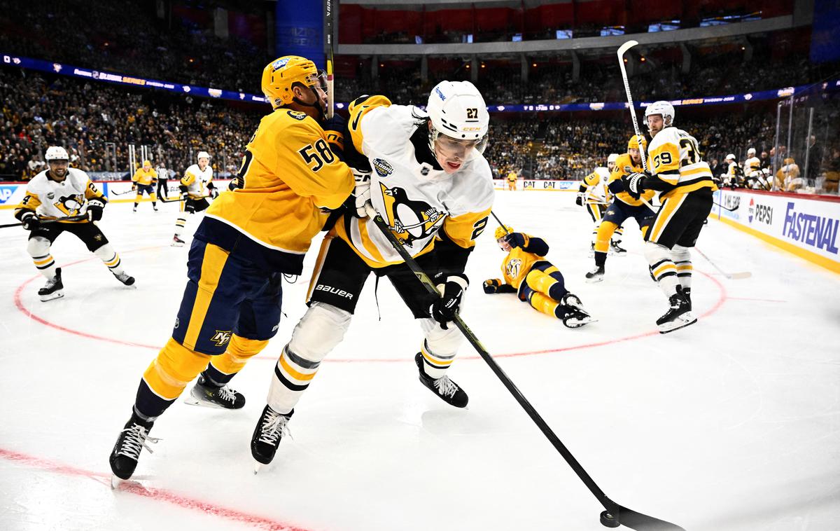 Sidney Crosby, Pittsburgh Penguins | Pittsburgh in Nashville se merita na Švedskem. | Foto Reuters