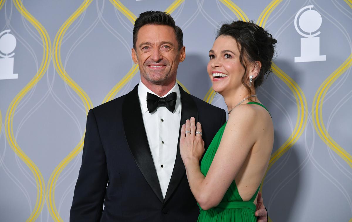 Hugh Jackman in Sutton Foster | V javnosti sta se že večkrat pojavila skupaj, a le kot igralska kolega, saj sta skupaj nastopila v muzikalu na Broadwayu. | Foto Profimedia