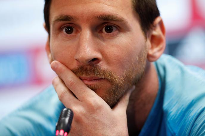 Lionel Messi | Lionel Messi se redko pokaže pred sedmo silo. Tokrat se je. Govoril je na novinarski konferenci pred današnjim finalom španskega pokala. | Foto Reuters