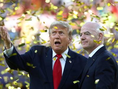 Donald Trump stopil v bran Gianniju Infantinu: On je fantastičen
