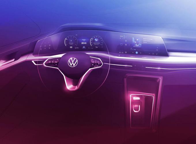 Volkswagen želi izdatno digitalizirati notranjost novega golfa. | Foto: Volkswagen