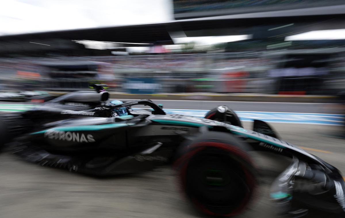 Red Bull Ring George Russell Mercedes | George Russell je pred dvema tednoma zmagal v Montrealu, v Spielbergu je zdaj dobil prvi prosti trening. | Foto Reuters