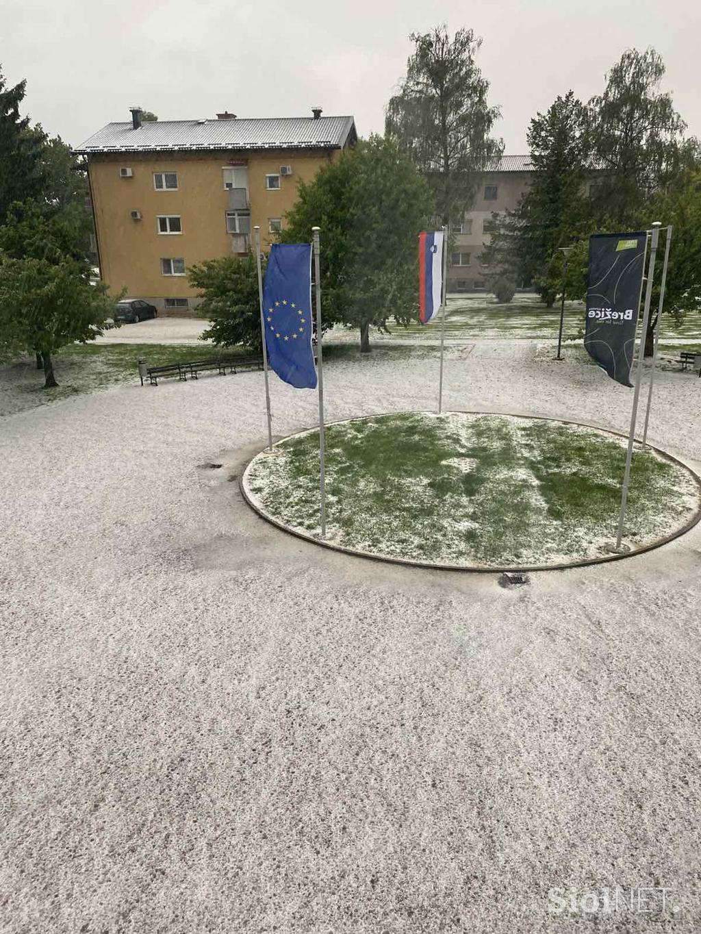 Toča v Brežicah
