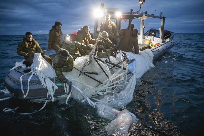 Ostanki kitajskega vohunskega balona | Foto: Reuters