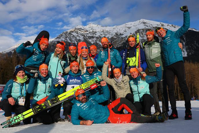 Slovenska biatlonska reprezentanca, Lenzerheide 2025 | Slovenska reprezentanca se zadovoljna vrača s svetovnega prvenstva v Lenzerheideju. | Foto Reuters