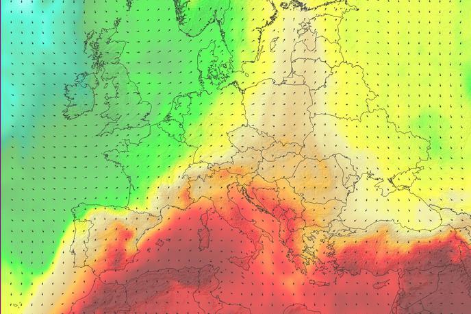 Vročinski val | Zaradi vročine je Arso za jugozahod in jugovzhod države ter osrednjo Slovenijo razglasili oranžni alarm. | Foto Arso / Facebook