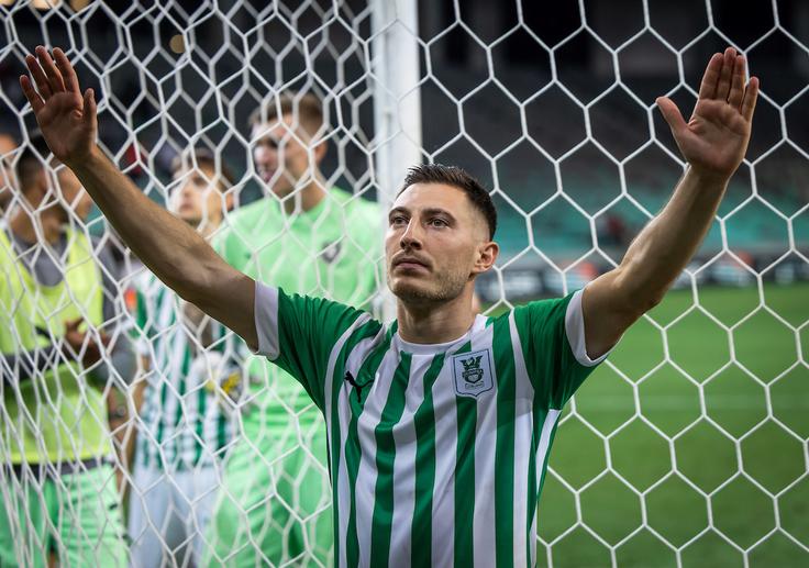 Žan Vipotnik v vrstah Olimpije najbolj ceni Maria Kvesića. | Foto: Vid Ponikvar/Sportida