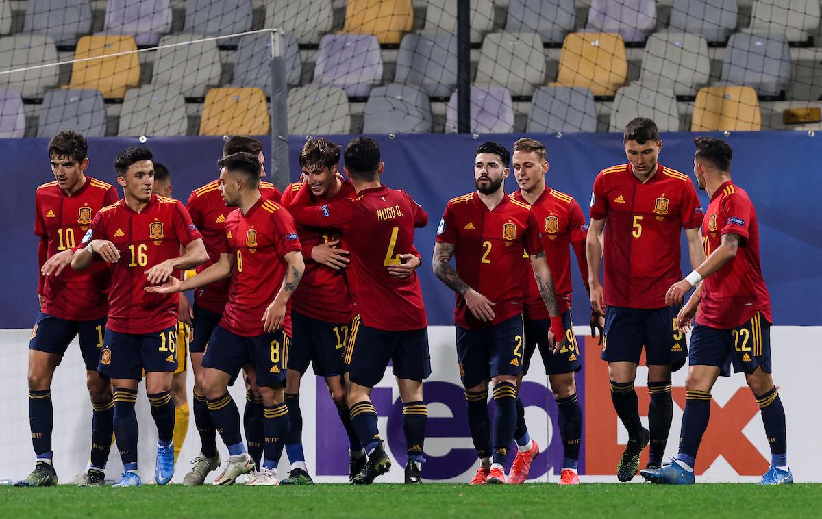 Euro U21, Španci | Španci bodo imeli na papirju najlažje delo med osmimi najboljšimi, saj jim bo v Ljudskem vrtu nasproti stala četa Igorja Bišćana.  | Foto Vid Ponikvar