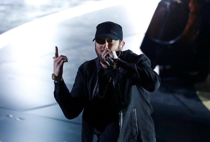 Eminem je s skladbo Lose Yourself iz filma 8 milj postal prvi raper, ki je dobil oskarja za najboljšo filmsko skladbo. | Foto: Reuters