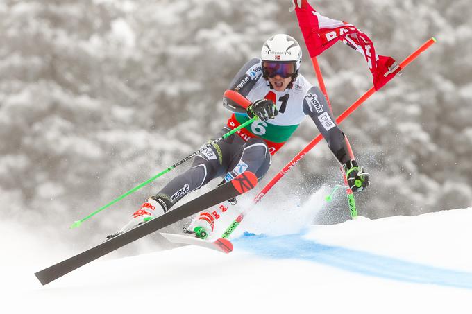 Henrik Kristoffersen slavi drugo zaporedno veleslalomsko zmago. | Foto: Getty Images