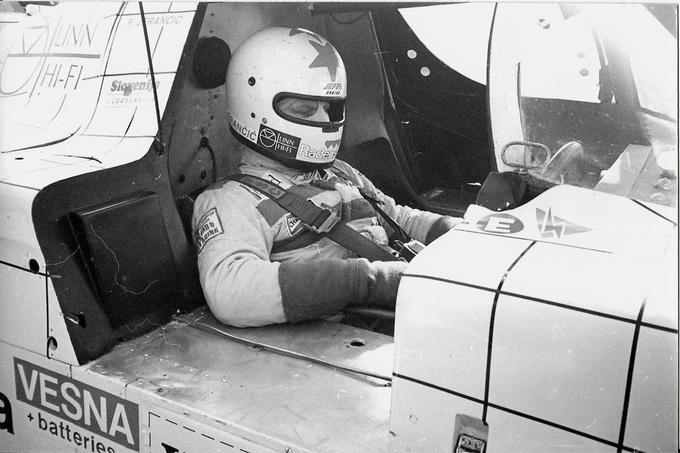 Franci Jerančič za volanom športnega prototipa, s katerim je konec osemdesetih let tudi sklenil svojo dirkaško kariero. | Foto: osebni arhiv Franci Jerančič