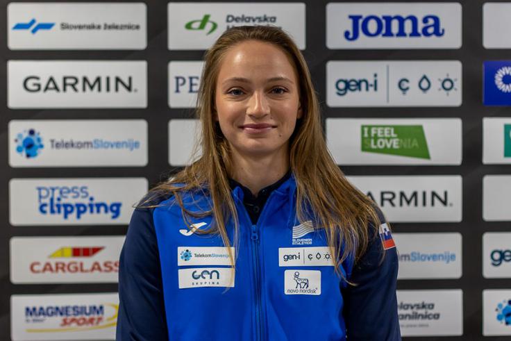 Zala Istenič je druga najhitrejša Slovenka v teku na 60 m. Pred njo je le še legenadarna Merlene Ottey. | Foto: Peter Kastelic/AZS