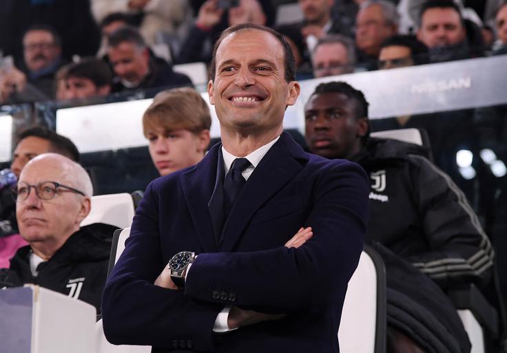 Massimiliano Allegri Massimilliano Allegri je bil lahko po tekmi zadovoljen. | Foto: Reuters