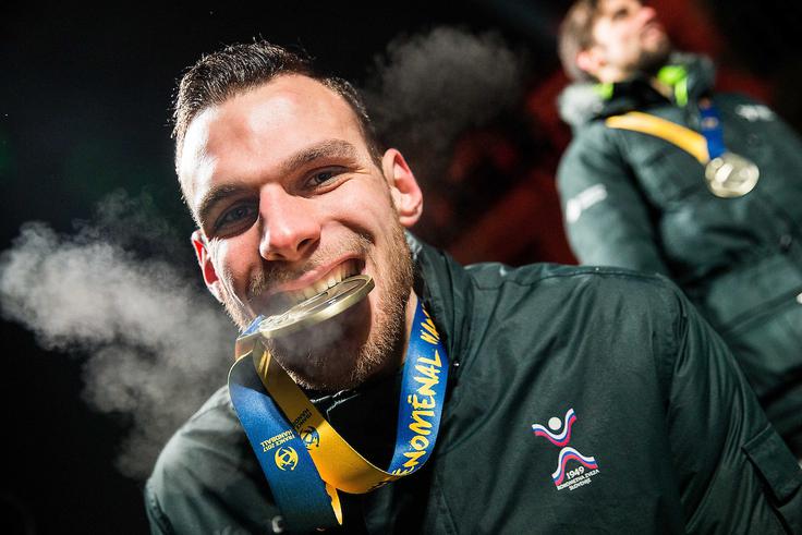 Na tekmi za tretje mesto na svetovnem prvenstvu je zabil odločilni gol. | Foto: Vid Ponikvar