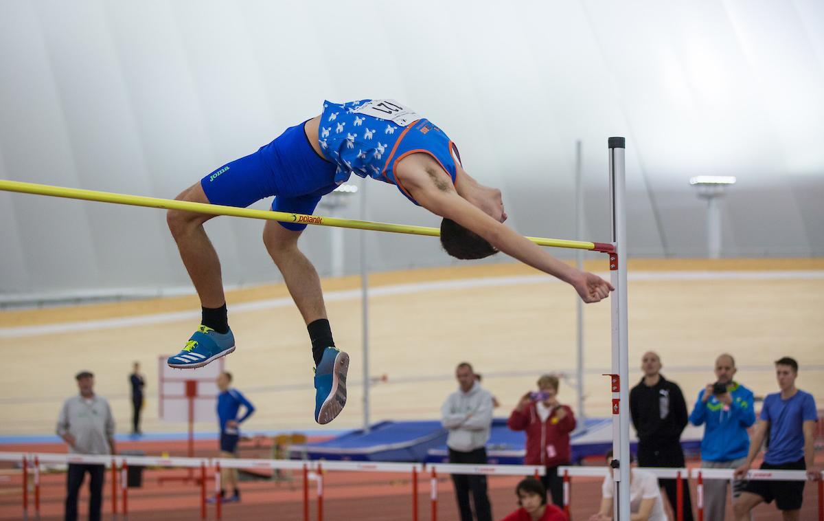 Sandro Jeršin Tomassini | Sandro Jeršin Tomassini je pri 16. letih postavil osebni rekord 222 centimetrov. | Foto Peter Kastelic/AZS