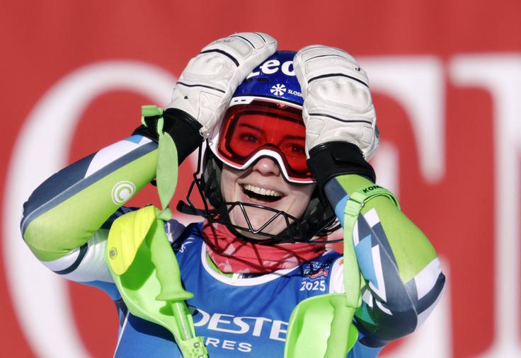 Andreja Slokar je sezono končala s tretjim mestom. | Foto: Reuters