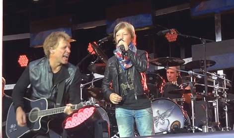 Video: enajstletnik navdušil skupino Bon Jovi