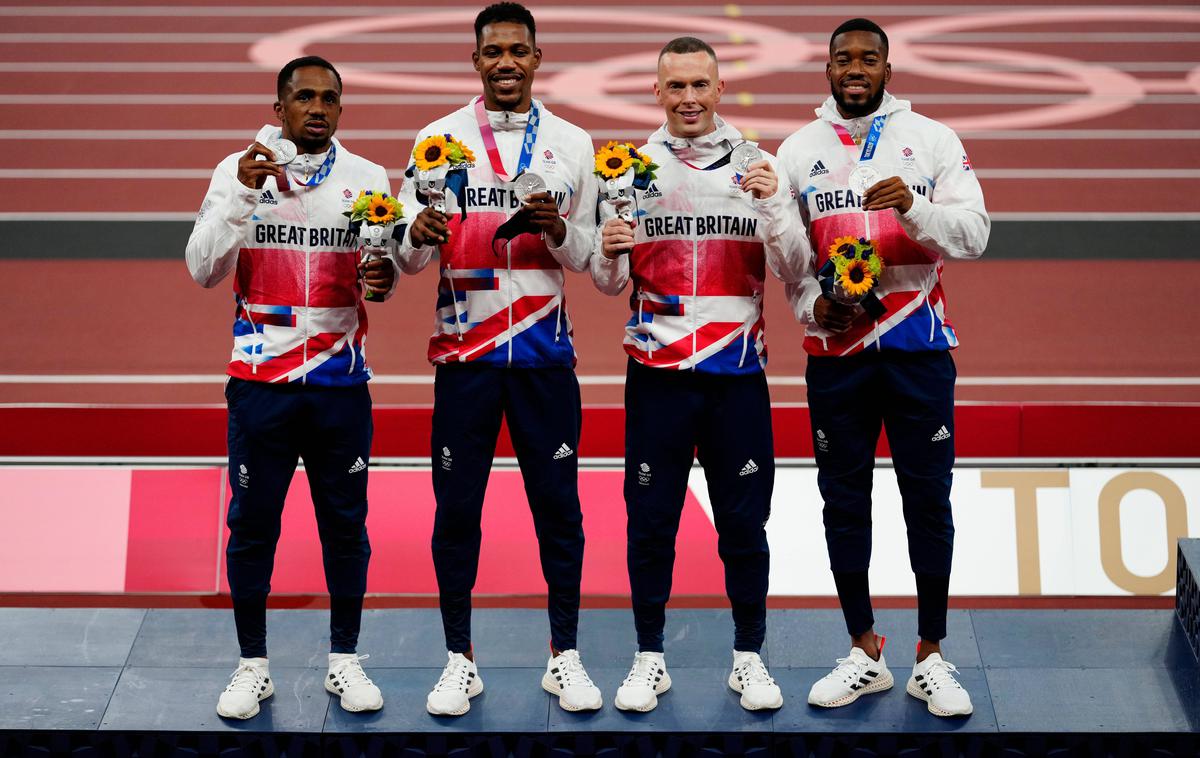 Chijindu Ujah | Britancem grozi odvzem olimpijske kolajne. Sporen je vzorec Chijinduja Ujaha (skrajno levo). | Foto Guliverimage