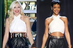 Rihanna in Gwen Stefani v usnjenih hlačah