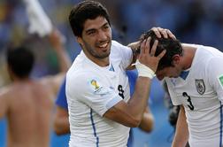 Suarez manjkal na treningu Urugvaja