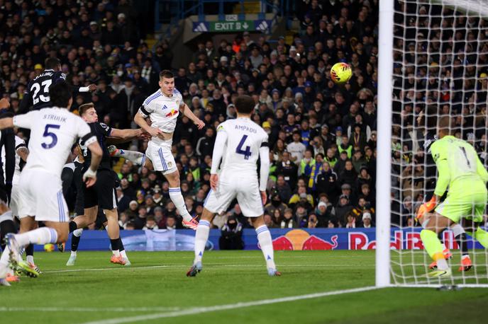 Jaka Bijol Leeds Chelsea | Jaka Bijol je zabil svoj prvi gol v angleški premier ligi (peta tekma) in to kar proti londonskemu Chelseaju. | Foto Reuters