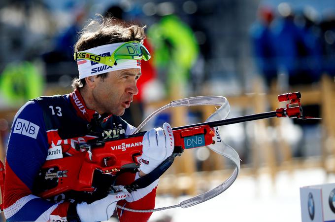 Ko se je Velepec poslavljal od biatlonskih tekmovanj, je na sceno ravno prihajal veliki Norvežan Ole Einar Björndalen.  | Foto: Reuters
