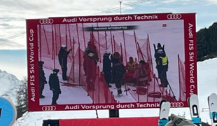 Nastop Ilke Štuhec v senci grdega padca Švicarke