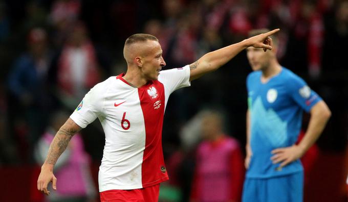 Jacek Goralski, zvezni igralec Kairata iz Kazahstana, je zadnji nogometaš, ki je zatresel mrežo Slovenije. | Foto: Reuters