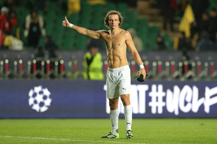 Nekdanji brazilski reprezentant David Luiz je pomagal Pafosu do druge točke v ligi prvakov. | Foto: Reuters