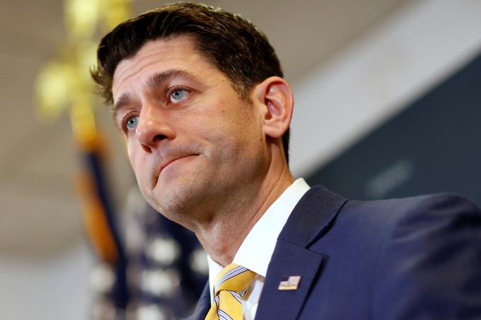 Predsednik predstavniškega doma kongresa Paul Ryan je v torek Trumpa pozval k bolj kirurškemu pristopu s carinami. | Foto: Reuters