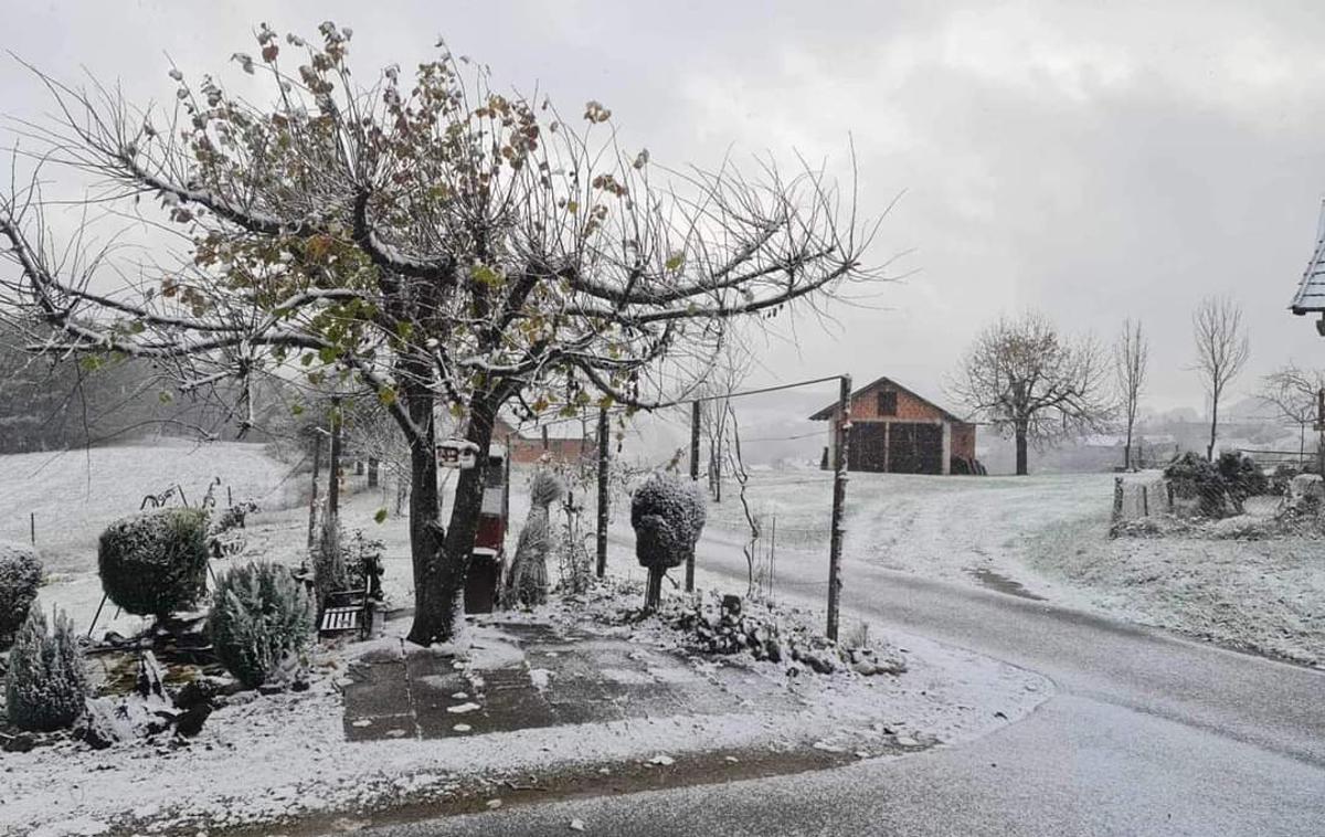 vreme, sneg, Goričko | Danes čez dan vreme večini ljudi ne bo povzročalo opaznih težav. V nedeljo bo vpliv vremena na počutje večinoma ugoden. | Foto X/Meteoinfo Slovenija/Patrik
