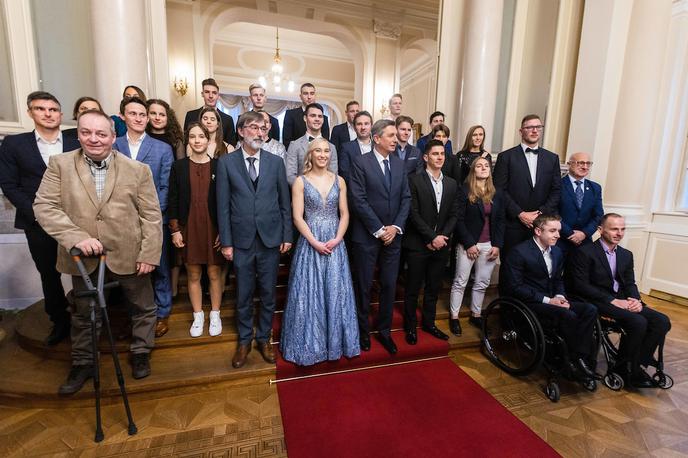 Naj športniki 2022, sprejem pri predsedniku RS Borutu Pahorju | Borut Pahor je še zadnjič kot predsednik RS sprejel najboljše slovenske športnice in športnike. | Foto Grega Valančič/Sportida
